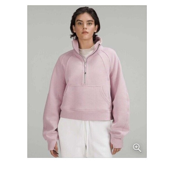 lululemon Scuba Oversized Funnel Neck ,Pink Peony, M/L - Picture 1 of 8